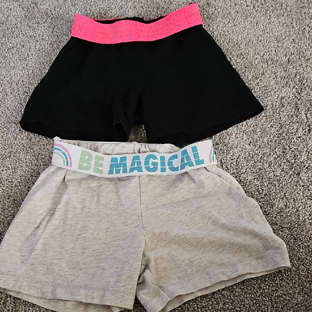 🟠V🔹️Wonder Nation Black and Gray Kids Shorts Set